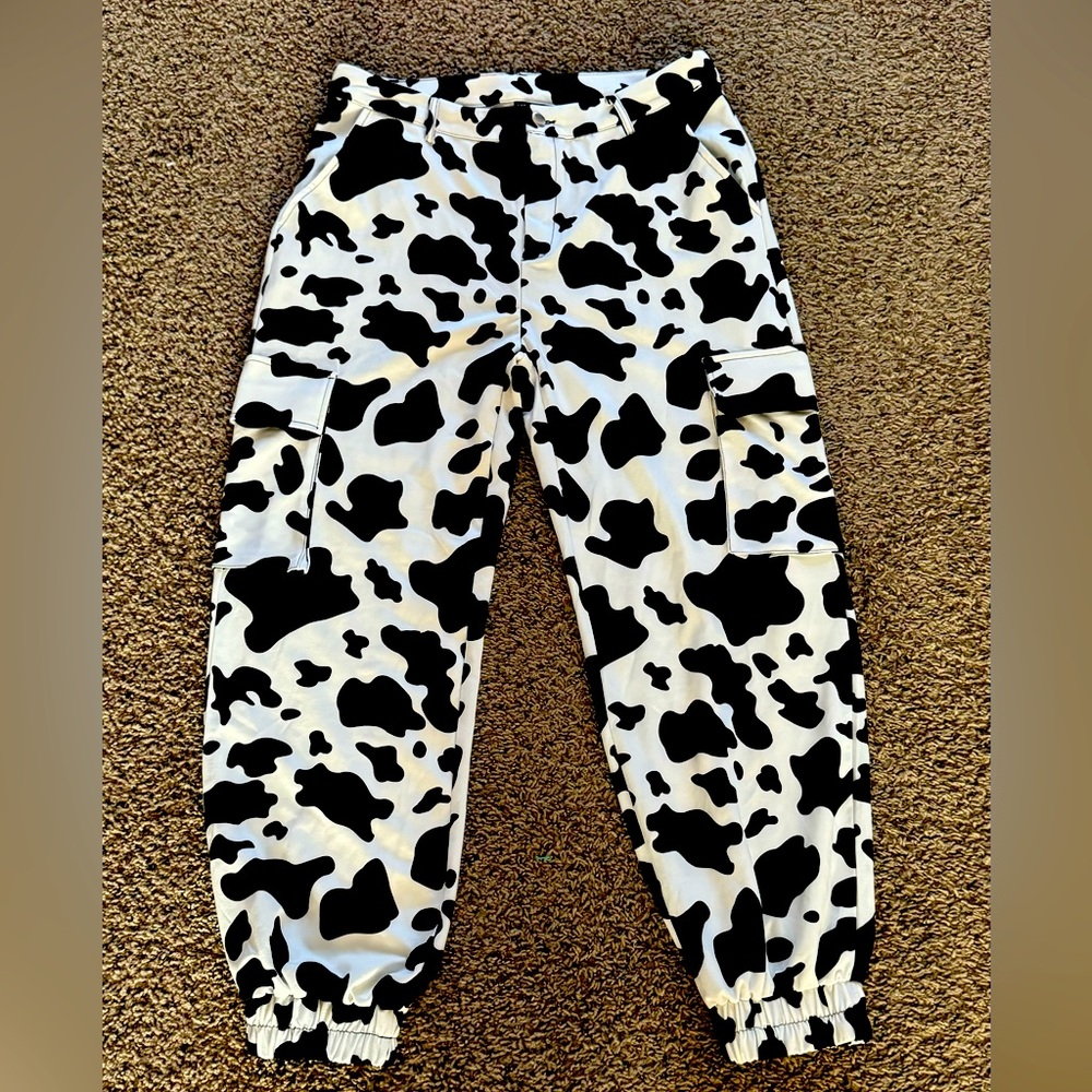 Cow Print Pants